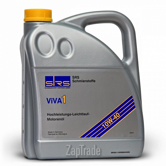 Купить моторное масло Srs Viva 1 SAE 10W-40 Полусинтетическое | Артикул 7222