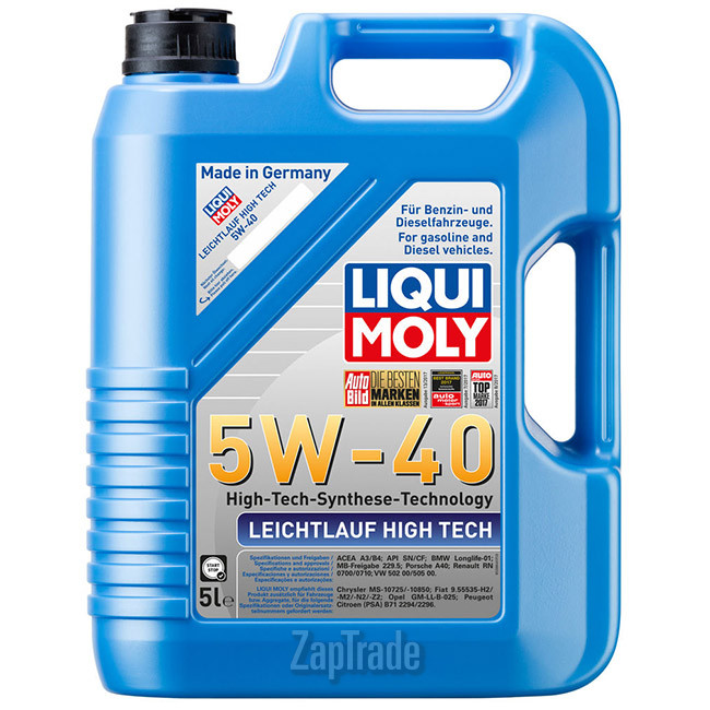 Купить моторное масло Liqui moly Leichtlauf High Tech Синтетическое | Артикул 8029