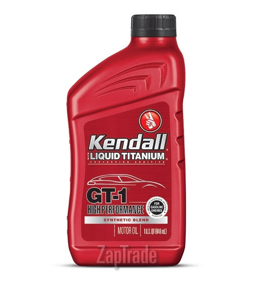 Купить моторное масло Kendall GT-1 High Performance Motor Oil with Liquid Titanium 10W-40 Синтетическое | Артикул 075731050402