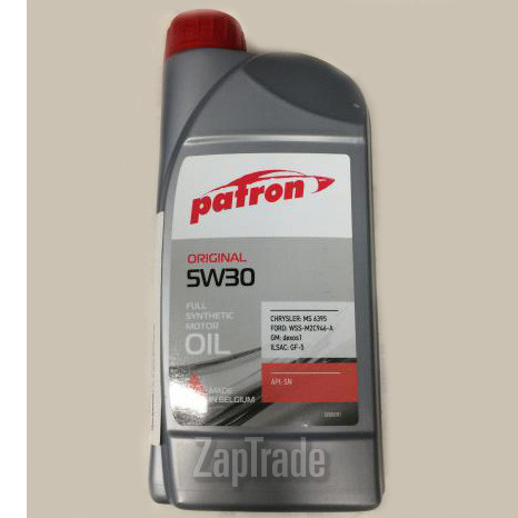 Купить моторное масло Patron Original 5W-30 Синтетическое | Артикул 5W30 1L ORIGINAL