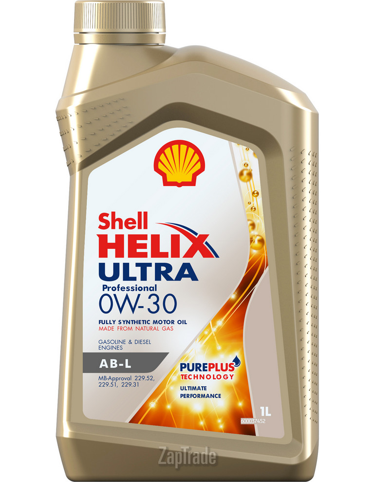 Купить моторное масло Shell Helix Ultra Professional AB-L Синтетическое | Артикул 550046413