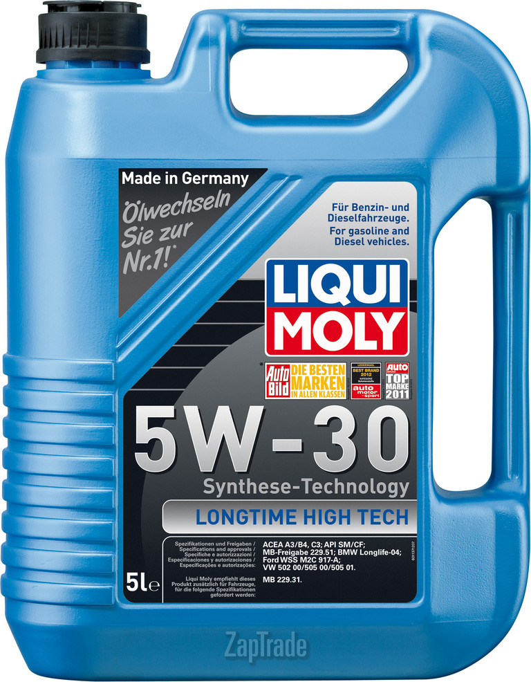 Купить моторное масло Liqui moly Longtime High Tech Полусинтетическое | Артикул 1137