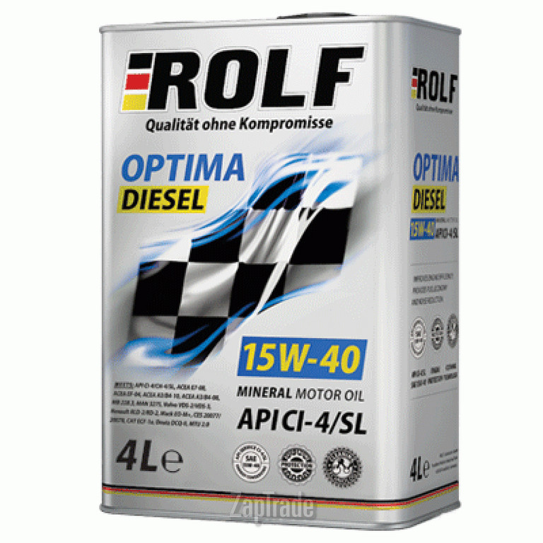 Купить моторное масло Rolf Optima Diesel SAE 15W-40 Минеральное | Артикул 322239