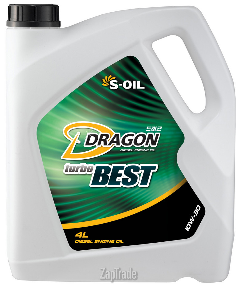 Купить моторное масло S-oil DRAGON TURBO BEST Полусинтетическое | Артикул DTB10W30_04
