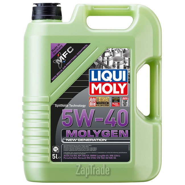 Купить моторное масло Liqui moly Molygen New Generation Синтетическое | Артикул 9055