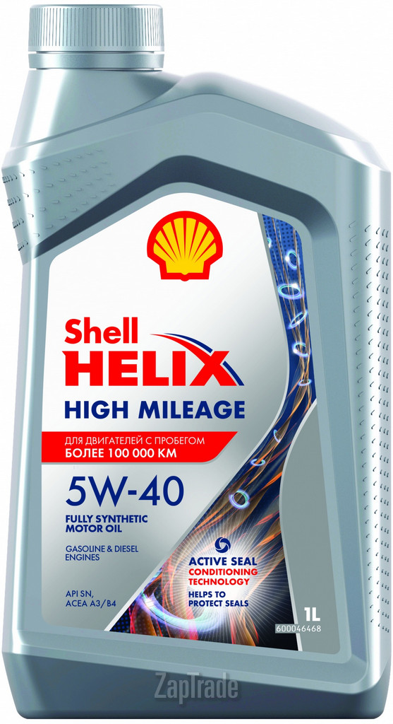Купить моторное масло Shell Helix High Mileage Синтетическое | Артикул 550050426