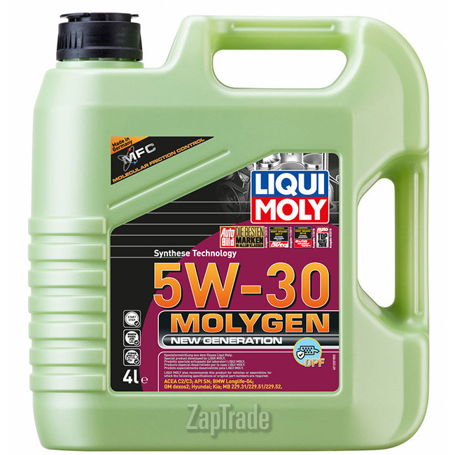 Купить моторное масло Liqui moly Molygen New Generation DPF Синтетическое | Артикул 21225