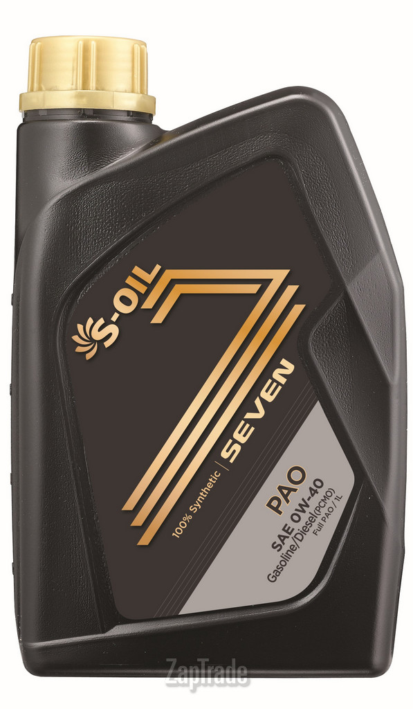 Купить моторное масло S-oil SEVEN PAO Синтетическое | Артикул PAO0W40_01