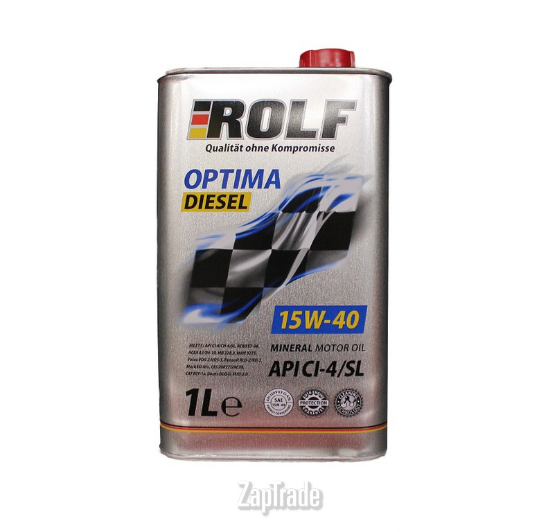 Купить моторное масло Rolf Optima Diesel SAE 15W-40 Минеральное | Артикул 322238