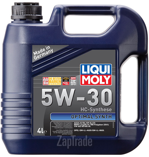 Купить моторное масло Liqui moly Optimal Synth Синтетическое | Артикул 2345