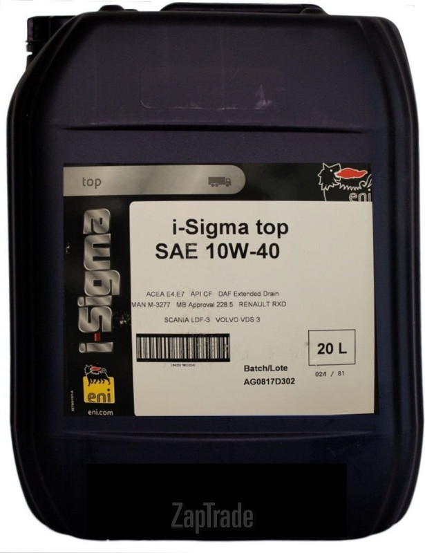 Купить моторное масло Eni I-SIGMA TOP Полусинтетическое | Артикул 18423178010241