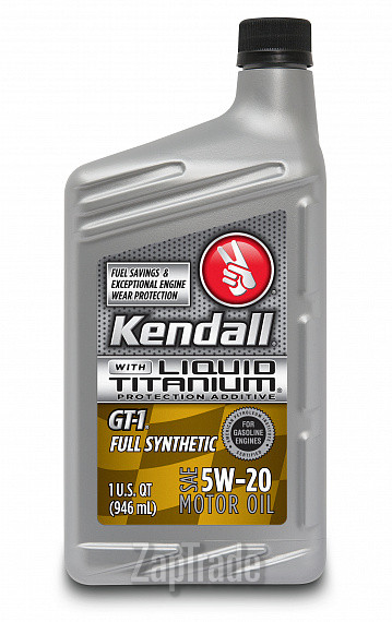 Купить моторное масло Kendall GT-1 Full Synthetic Motor Oil With Liquid Titanium 5W-20 Синтетическое | Артикул 075731072282