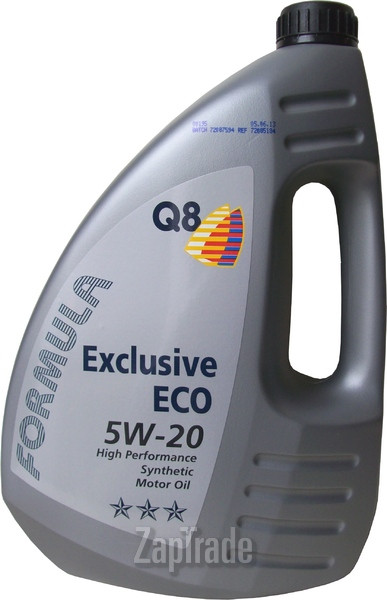 Купить моторное масло Q8 Formula Exclusive Eco SAE 5W-20 Синтетическое | Артикул 101105901654