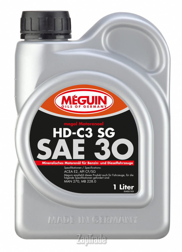 Купить моторное масло Meguin HD-C3 SG (single-grade) Минеральное | Артикул 4683