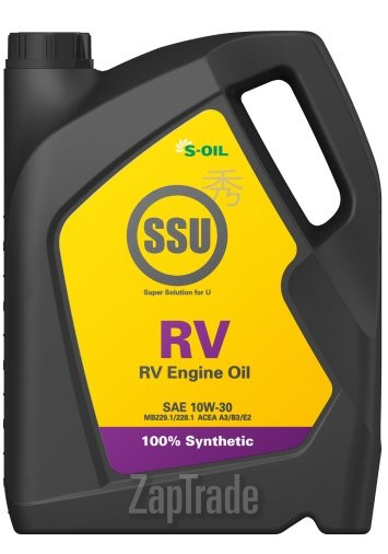 Купить моторное масло S-oil SSU RV Синтетическое | Артикул DRV10W30_06