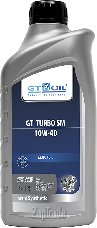 Купить моторное масло Gt oil GT Turbo SM Полусинтетическое | Артикул 8809059407011