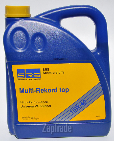 Купить моторное масло Srs Multi-Rekord Top 15W-40 Минеральное | Артикул 7236