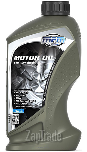 Купить моторное масло Mpm oil Semi Synthetic Полусинтетическое | Артикул 04001