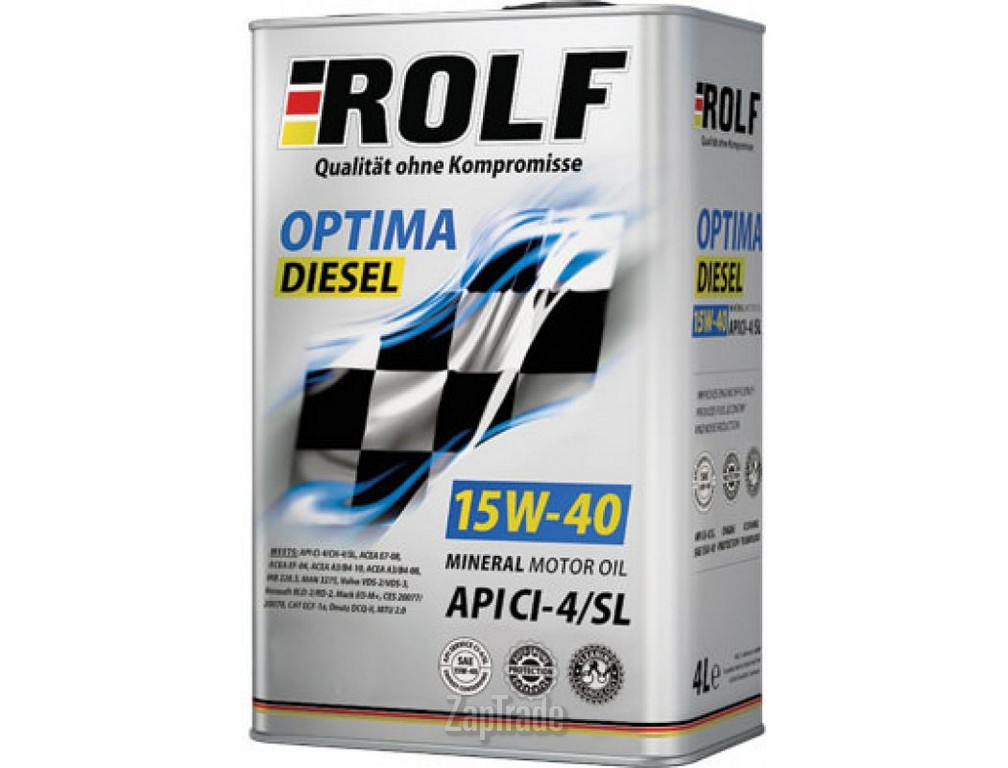 Купить моторное масло Rolf Optima Diesel 15W-40 Минеральное | Артикул 4260429110209