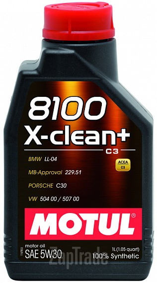 Купить моторное масло Motul 8100 X-clean+ Синтетическое | Артикул 106376