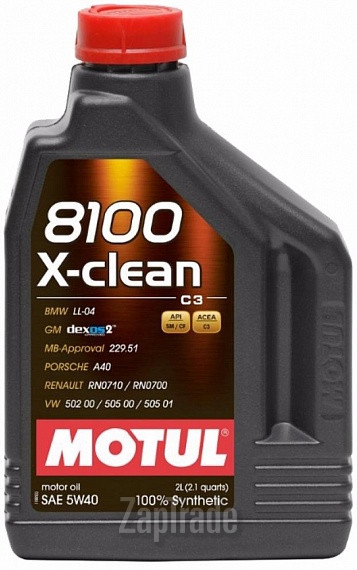 Купить моторное масло Motul 8100 X-clean Синтетическое | Артикул 102049