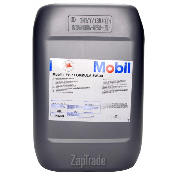 Купить моторное масло Mobil 1 ESP Formula Синтетическое | Артикул 146230