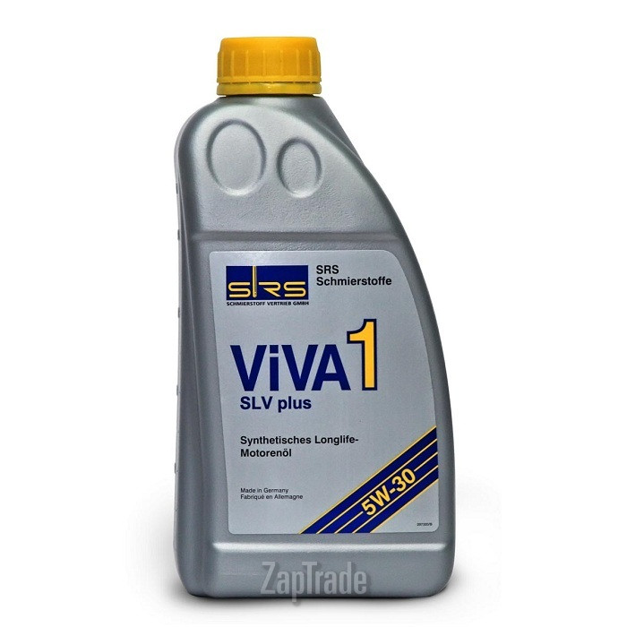 Купить моторное масло Srs VIVA 1 SLV plus 5W-30 (LL3) Синтетическое | Артикул 4033885000526