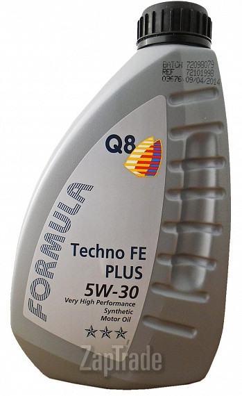Купить моторное масло Q8 Formula Techno FE Plus 5W-30 Синтетическое | Артикул 105108301751