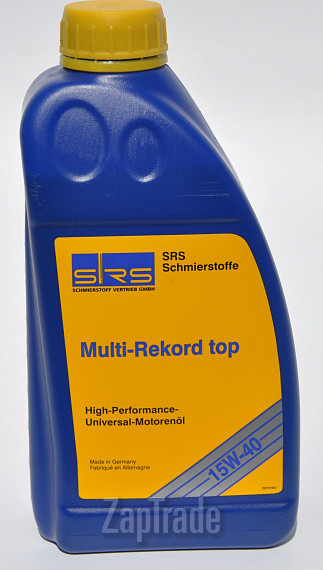 Купить моторное масло Srs Multi-Rekord Top 15W-40 Минеральное | Артикул 7469