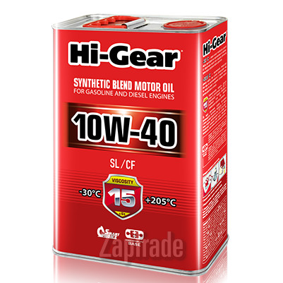 Купить моторное масло Hi-gear SAE 10W-40 API SL/CF Полусинтетическое | Артикул HG1114
