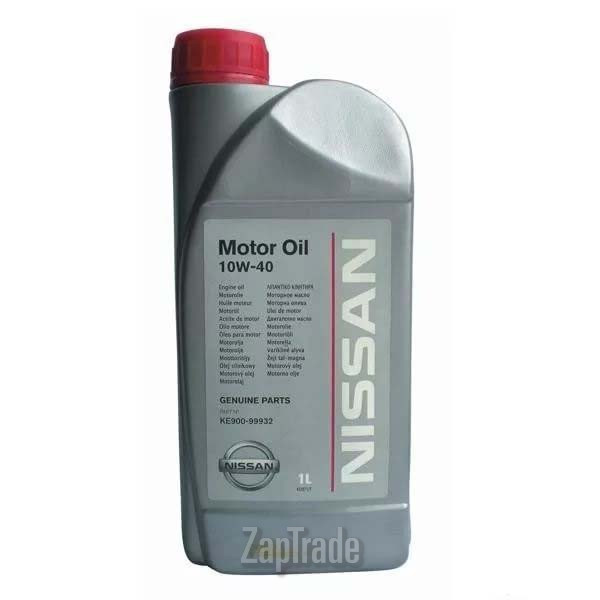 Купить моторное масло Nissan Motor Oil 10W-40 Полусинтетическое | Артикул KE90099932R