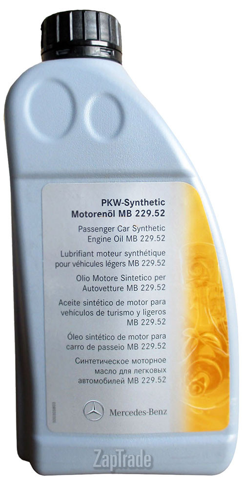 Купить моторное масло Mercedes-benz PKW Motorenol Синтетическое | Артикул A0019893701AAA6
