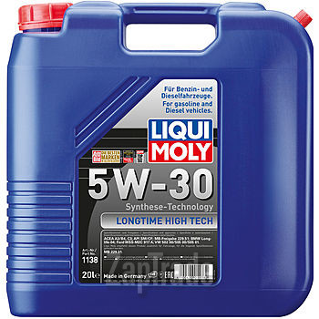 Купить моторное масло Liqui moly Longtime High Tech Синтетическое | Артикул 1138