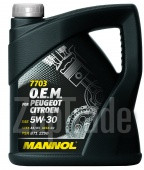 Купить моторное масло Mannol 7703 O.E.M. for Peugeot Citroen (MN7703-4) Синтетическое | Артикул 1065