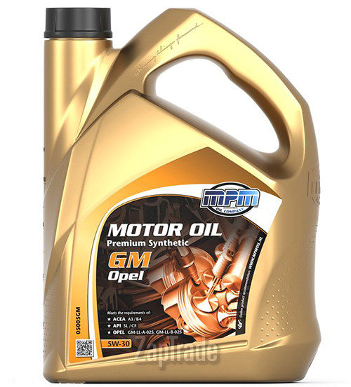 Купить моторное масло Mpm oil Premium Synthetic GM / Opel Синтетическое | Артикул 05005GM