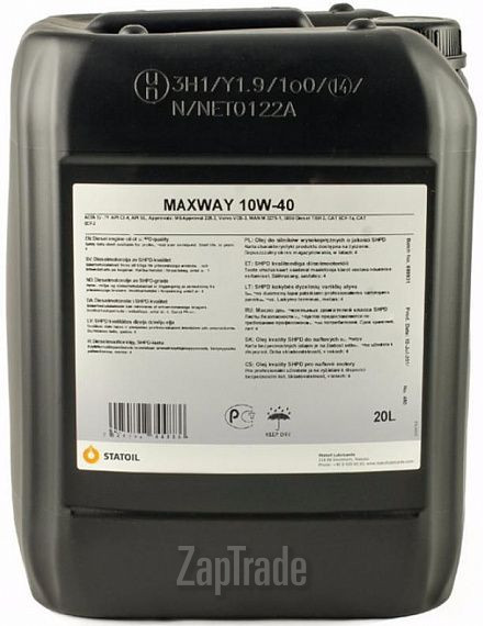 Купить моторное масло Statoil Maxway Полусинтетическое | Артикул 1001008