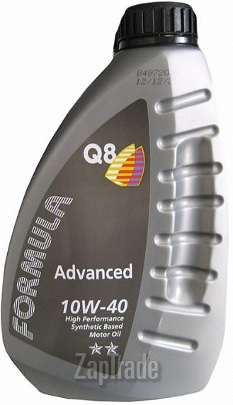 Купить моторное масло Q8 Formula Advanced 10W-40 Полусинтетическое | Артикул 101118001751