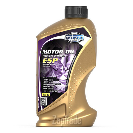 Купить моторное масло Mpm oil Premium Synthetic ESP Синтетическое | Артикул 05001ESP