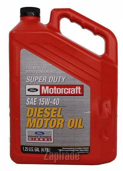 Купить моторное масло Ford Motorcraft 15W-40 Super Duty Diesel Motor Oil Минеральное | Артикул XO-15W40-5QSD
