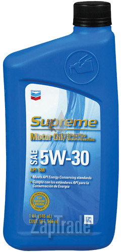 Купить моторное масло Chevron Supreme Motor Oil Полусинтетическое | Артикул 220013719