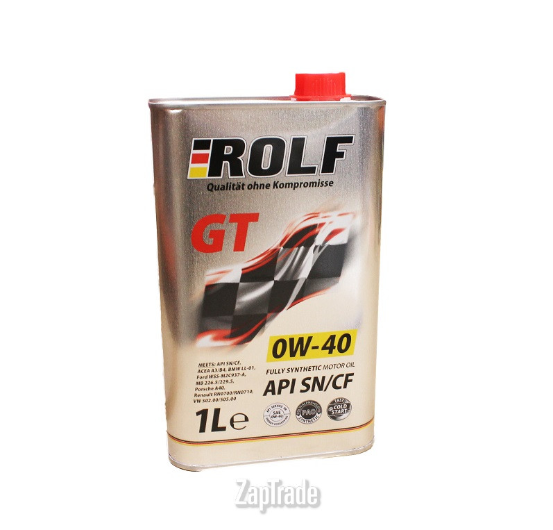 Купить моторное масло Rolf GT SAE 0W-40 Синтетическое | Артикул 322306