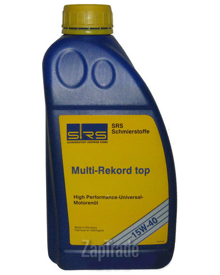 Купить моторное масло Srs Multi-Rekord top 15W-40 Минеральное | Артикул 4033885000557