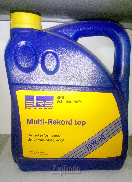 Купить моторное масло Srs Multi-Rekord top 15W-40 Минеральное | Артикул 4033885000564