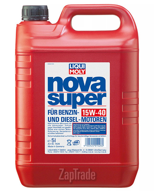 Купить моторное масло Liqui moly Nova Super Минеральное | Артикул 1426