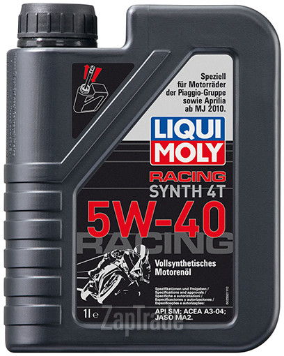 Купить моторное масло Liqui moly Racing Synth 4T Синтетическое | Артикул 2592