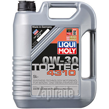 Купить моторное масло Liqui moly Полусинтетическое моторное масло Top Tec 4310 0W-30 Полусинтетическое | Артикул 2362