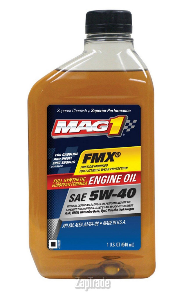 Купить моторное масло Mag1 SAE 5W-40 Full synthetic European Синтетическое | Артикул MG0654PL