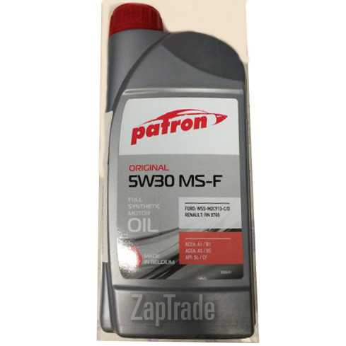 Купить моторное масло Patron ORIGINAL MS-F Синтетическое | Артикул 5413046802708