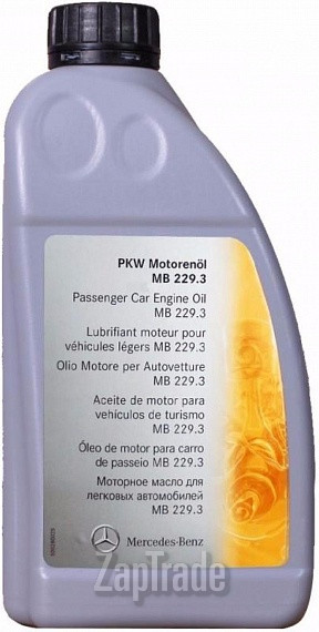 Купить моторное масло Mercedes-benz PKW Motorenol Синтетическое | Артикул A0009898201AAA6
