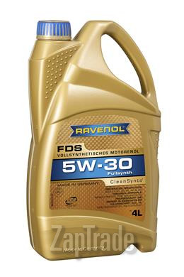 Купить моторное масло Ravenol FDS SAE 5W-30 Синтетическое | Артикул 4014835795693